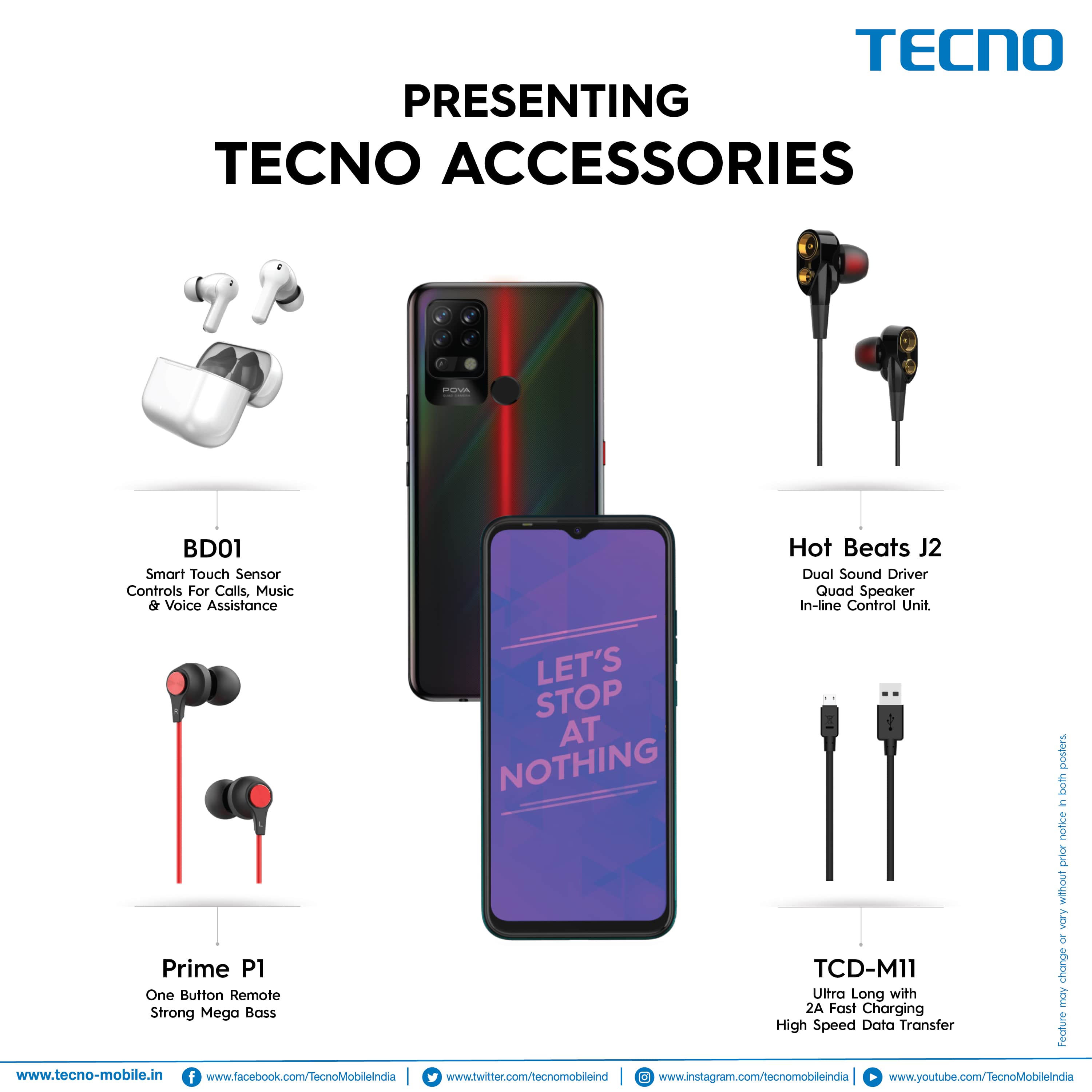 TECNO expands its accessories portfolio with a range of new products at disruptive price-points